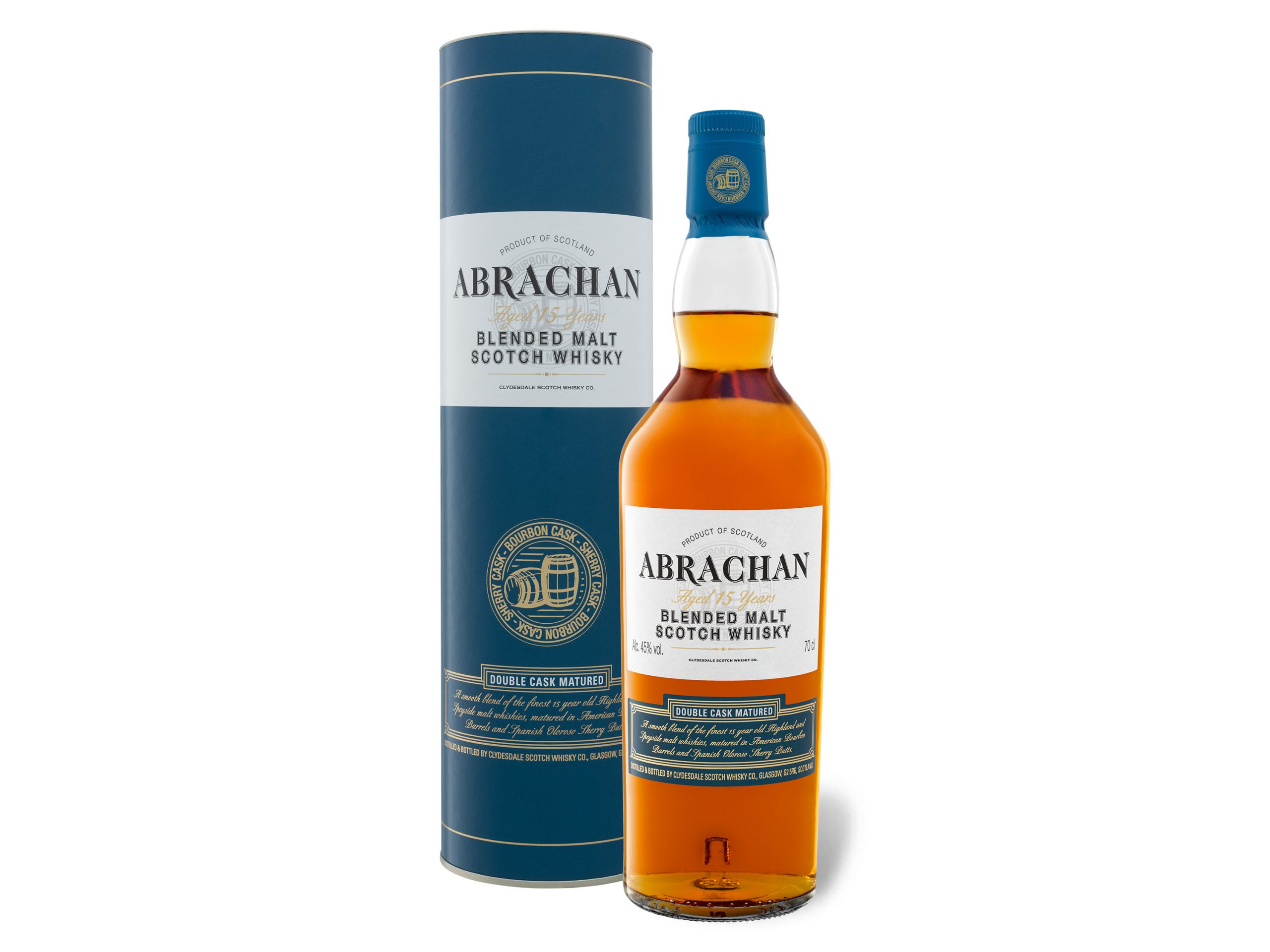 Abrachan Double Cask Matured Blended Malt Scotch Whisky 15 Jahre 45 Vol