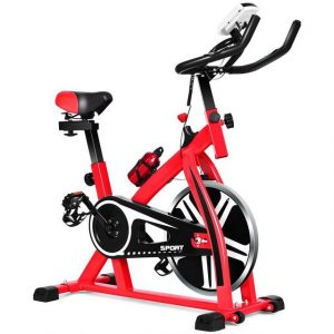 COSTWAY Heimtrainer "Fahrradtrainer, Sitz-Heimtrainer", Indoor, bis 150KG, mit einstellbarem Widerstand/Sitz
