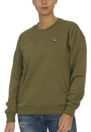 Fila Sweatshirt "Fila Sweater Damen SUZANNA CREW SWEAT 687456 Khaki 30 Deep Lichen Green"