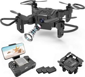 KAHOO RC-Quadrocopter "4DRC Drohe,Helikopter,FPV Live Übertragung,Höhenhaltung,für Anfänger"