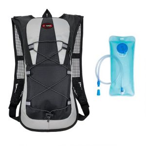 longziming Schulrucksack "Fahrradrucksack Skirucksack klein für Damen Herren Ultraleicht wasserdicht zum Skifahren Radsport Camping mit Regenschutz schwarz"