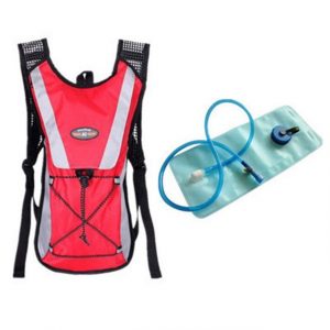 longziming Schulrucksack "Fahrradrucksack Wasserdicht für Damen Herren Ultraleicht wasserdicht zum Skifahren Radsport Camping mit Regenschutz Rot."