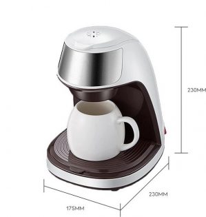Amorxia Filterkaffeemaschine Hochwertige schnell brühende Kaffeemaschine 450W, 300ML mit Tasse
