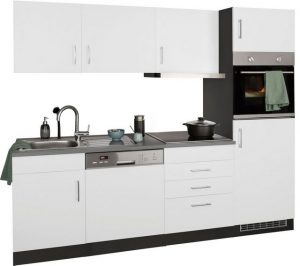 HELD MÖBEL Küchenzeile "Paris", mit E-Geräten, Breite 230 cm, wahlweise mit Induktionskochfeld