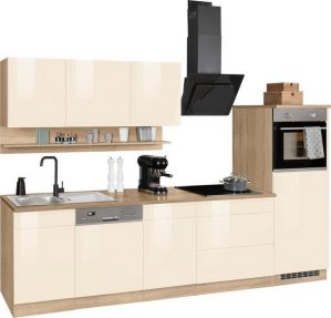 HELD MÖBEL Küchenzeile "Virginia", mit E-Geräten, Breite 300 cm