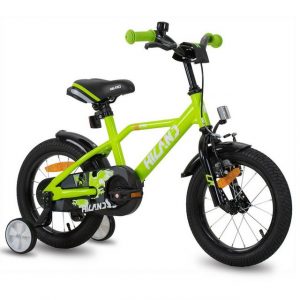 HILAND Kinderfahrrad "12/14/16 Zoll Kinderfahrrad mit Stützrädern Handbremse Rücktrittbremse", 1 Gang, Kettenschaltung, (Set, Mit Stützrädern, Schutzbleche, Klingel & Ergonomischer Fahrradsitz)