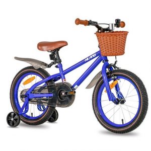 HILAND Kinderfahrrad "14/16 Zoll Kinderfahrrad Mädchen Jungen Stützräder,Klingel,Korb", 1 Gang, Kettenschaltung