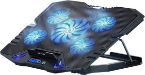 Haiaveng Notebook-Kühler "Kühlpad Gaming Notebook Kühler, Laptop Fan Cooling Stand", Computer-Kühlmatte mit LCD-Controller, für 10-15,6-Zoll-Laptops