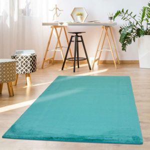 Hochflor-Teppich "TOPIA400", Carpet City, rechteckig, Höhe 21 mm, besonders weich und kuschelig durch Polyester, Uni Farben, ideal für Wohnzimmer & Schlafzimmer