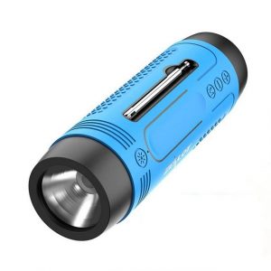 Housruse Wasserdichter Multifunktions-Bluetooth-Lautsprecher mit kleinem tragbaren Taschenlampen-Radiolautsprecher Bluetooth-Lautsprecher