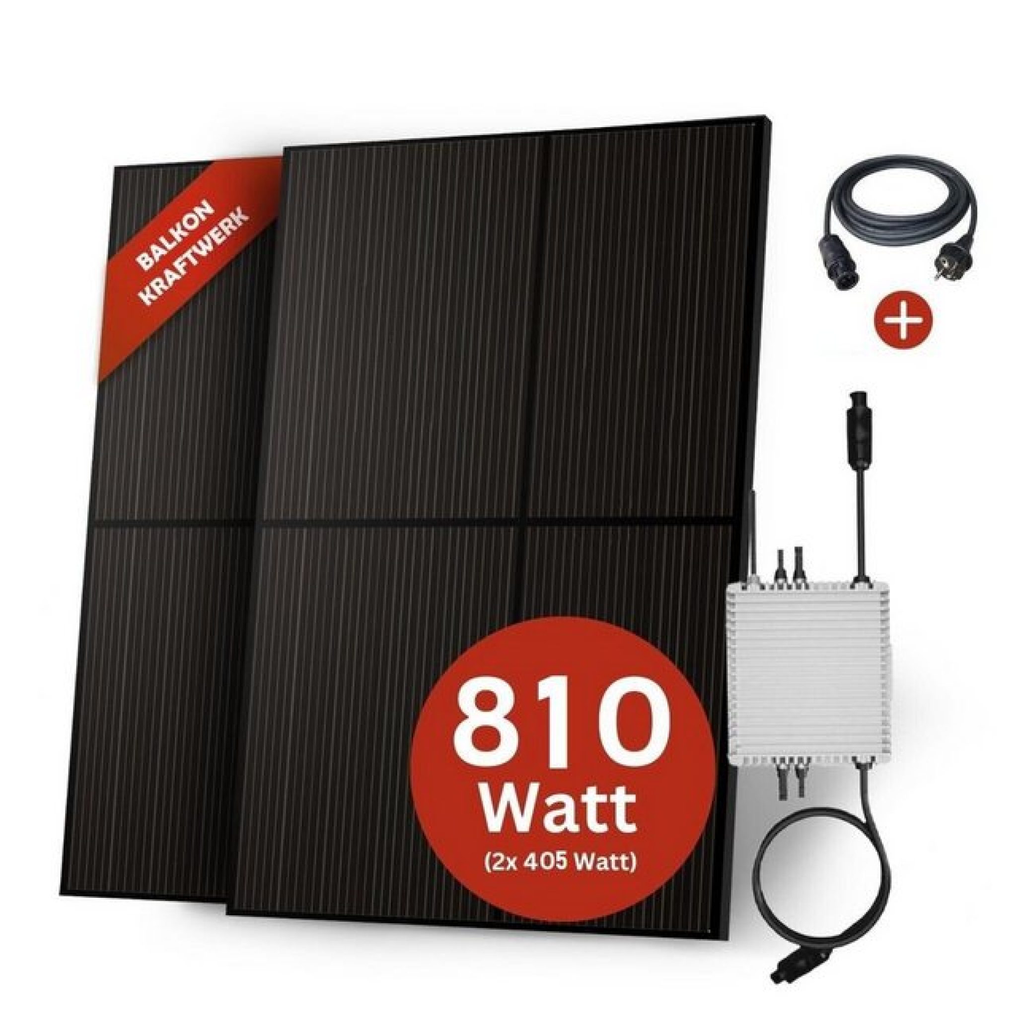 Photovoltaikanlage Plug & Play Komplett Set JUNG Solaranlage “Balkonkraftwerk 600W Photovoltaikanlage Mini-PV