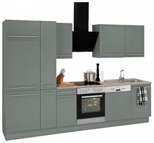 OPTIFIT Küchenzeile "Bern", mit E-Geräten, Breite 300 cm, mit höhenverstellbaren Füßen