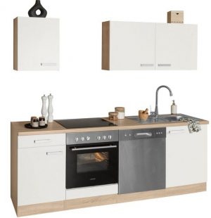 OPTIFIT Küchenzeile "Leer", 210 cm breit, inkl. Elektrogeräte, mit oder ohne Geschirrspüler