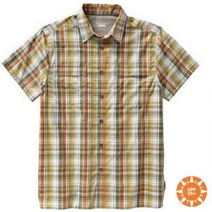 ROYAL ROBBINS T-Shirt "Royal Robbins - Herren Hemd Playa Plaid S/S, Lichen orange grün"