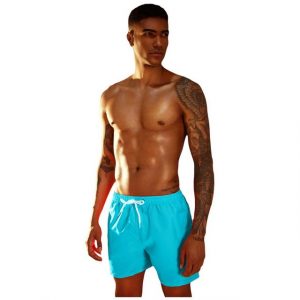 TEXEMP Badehose "Herren Badehose Badeshorts Shorts Schwimmhose Schwimmshort Neon Kordel" (1-St) Schnell trocknend