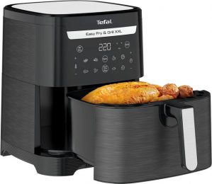Tefal Heißluftfritteuse EY8018 Easy Fry & Grill XXL, 1680 W, 2-in-1 Heißluftfritteuse, Flexcook-Trennwand für 2 separate Zonen, 6,5 L XXL-Fassungsvermögen
