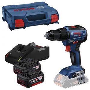 BOSCH PROFESSIONAL Akku-Bohrschrauber "GSR 18V-55 Professional ", 18 V, inkl. 2 Akkus - blau