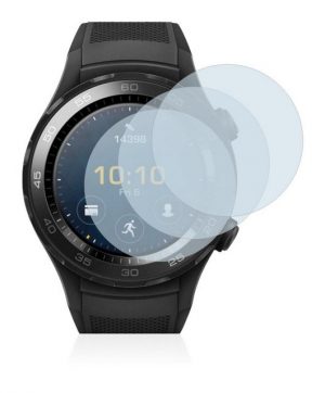 BROTECT "flexible Panzerglasfolie" für Huawei Watch 2 2017, Displayschutzglas, 3 Stück, Schutzglas Glasfolie klar