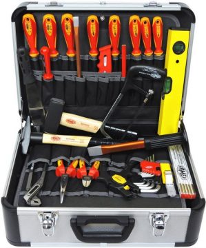 FAMEX Werkzeugset "478-10", (Set, 31-St), Werkzeugkoffer für den Elektriker