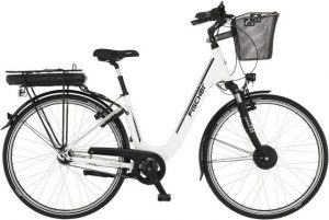 FISCHER Fahrrad E-Bike "CITA ECU 2200 418", Nabenschaltung, Frontmotor 250 W, (mit Akku-Ladegerät, mit Beleuchtungsset, mit Fahrradschloss)