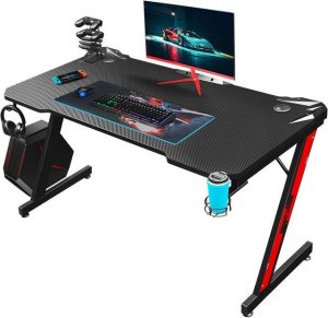 HOMALL Gamingtisch "Homall Gaming Tisch 110 x 60 cm, Z-Frame Gaming Schreibtisch"
