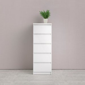 Home affaire Hochkommode "Naia", abgerundete Schubladenkanten auf Metallgleiter, Breite 40,4 cm