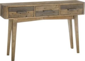 Home affaire Konsolentisch "Leandro", Breite: 130cm, recyceltes Pinienholz