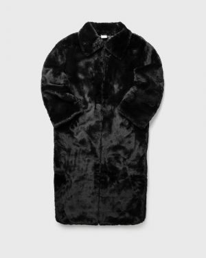 Nike WMNS Plush Faux Fur Long Jacket women Coats Black in Größe:S