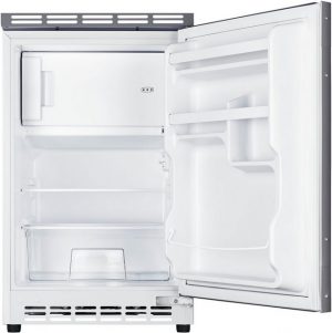 RESPEKTA Küchenzeile "Amrum aus der Serie Levin", mit Duo-Kochplattenfeld und Kühlschrank, Breite 100 cm