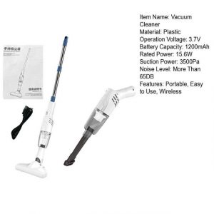 Rutaqian Nass-Trocken-Saugroboter 1 Satz Staubsauger Haushalt Auto Hand-Akku-Staubsauger Akku Cleaner, Portable,Cordless