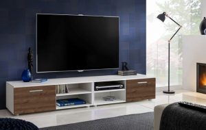 Stylefy Lowboard "Teka XIV" (TV-Kommode, TV-Schrank, Fernsehschrank), 2xLowboard, wahlweise mit LED-Beleuchtung, Modern Design, aus Holzwerkstoff, viel Stauraum, variabel stellbar, für Wohnzimmer