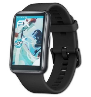 atFoliX Schutzfolie "Displayschutzfolie für Huawei Watch Fit", (3 Folien), Ultraklar und flexibel