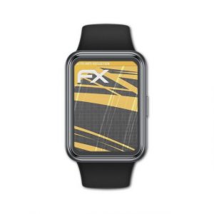 atFoliX Schutzfolie "für Huawei Watch Fit 2", (3 Folien), Entspiegelnd und stoßdämpfend