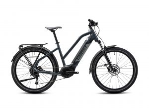 GHOST E-Teru B Essential EQ Mid (500 Wh), 12 Gang Kettenschaltung, Damenfahrrad, Trapez, Modell 2022, 27,5 Zoll 51 cm dark grey