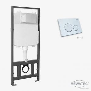 MEWATEC Vorwandelement WC SlimFix - Das Marken Vorwandelement mit super flacher Elementtiefe