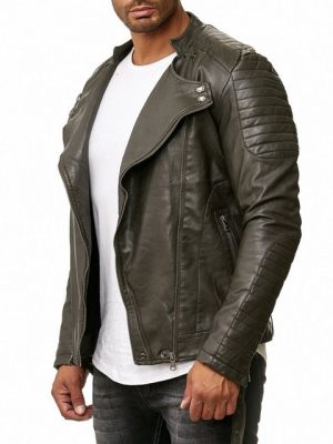 Tazzio Lederimitatjacke TZJ-1028 moderne & zeitlose Kunstlederjacke