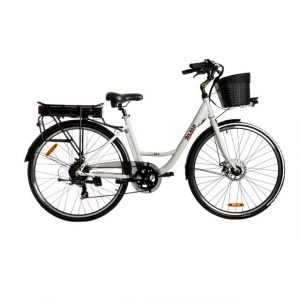 2FLASH E-Bike 2Flash AL2 City E-Bike weiß, 28 Zoll, niedriger Einstieg, (360Wh), 7 Gang, Kettenschaltung, Heckmotor 250,00 W, (1 tlg)