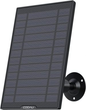 COOAU Solarpanel für Überwachungskamera Aussen Akku Solar Kamera 3,2 W IP65 Überwachungskamera (überall zu installieren, Solarpanel für Outdoor solarbetriebene Sicherheitskamera Camera, Unterbrechungsfreie Umweltschutzstromversorgung Non-Stop-Solarstrom, 360° Einstellbare Halterung, USB Schnittstelle, 3M USB-Kabel, WLAN, IP Kamera, Outdoor oder Türklingel, Wetterfest)