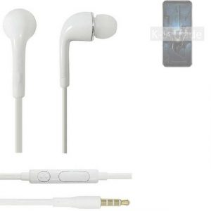 K-S-Trade für Asus ROG Phone 6 Batman Edition Dimensity In-Ear-Kopfhörer (Kopfhörer Headset mit Mikrofon u Lautstärkeregler weiß 3,5mm)
