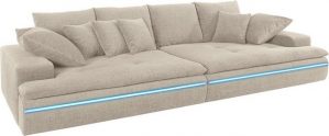 Mr. Couch Big-Sofa, wahlweise mit Kaltschaum (140kg Belastung/Sitz) und AquaClean-Stoff