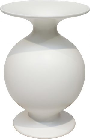 Shape Vase, Ø 37 cm, Höhe 53 cm, matt-weiß