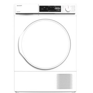 Sharp Wärmepumpentrockner KD-NHA7S7PW2-DE, 7 kg, Trommel-Innenbeleuchtung, Automatische Knitterschutzfunktion