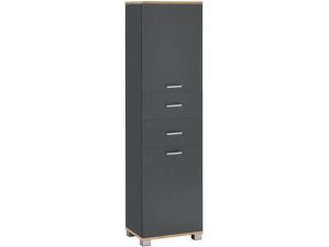 loft24 Midischrank Badia 2 Türen und 2 Schubladen, FSC®-zertifiziert, erhältlich in 2 Farbvarianten, Höhe 151 cm, Badezimmer, Badschrank
