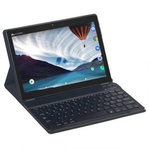 Acepad A145T v2023 Full-HD Tablet (10,1", 64 GB, Android 12, 4G (LTE), 4GB Ram, 10", Wi-Fi, FHD 1920x1200, mit Bluetooth-Tastaturtasche "Fix)