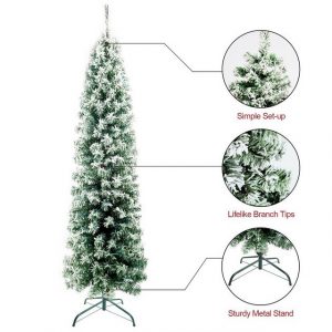 SunJas Künstlicher Weihnachtsbaum XM-2(57-59), Tannenbaum Weihnachtsbäume Tannenbaum mit Ständer,Christbaum