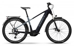 GHOST E-Teru Advanced EQ (750 Wh), 11 Gang Kettenschaltung, Herrenfahrrad, Diamant, Modell 2023, 27,5 Zoll 55 cm black/dark grey - glossy