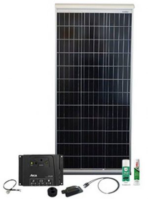 Phaesun Solaranlage Caravan Kit, Base Camp SOL10 120W, 12V, 120 W, Monokristallin, (Komplett-Set)
