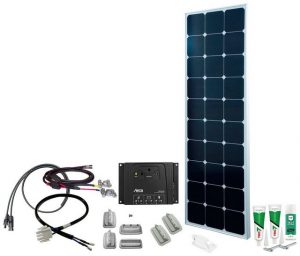 Phaesun Solaranlage SPR Caravan Kit, Solar Peak SOL81 110 W, 110 W, Monokristallin, (Komplett-Set)