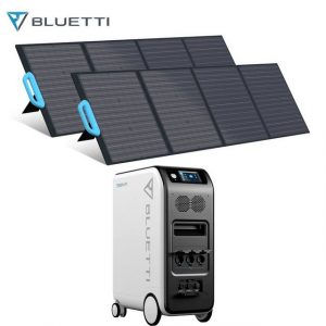 BLUETTI Stromerzeuger EP500PRO 5120Wh/ 3000W Tragbare Solargenerator mit 200w Solarmodule, (1-tlg., 2*PV200 Solar Panels), LiFePO4 Batterie