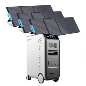 BLUETTI Stromerzeuger EP500PRO 5120Wh/ 3000W Tragbare Solargenerator mit 200w Solarmodule, (1-tlg., 3*PV200 Solar Panels)